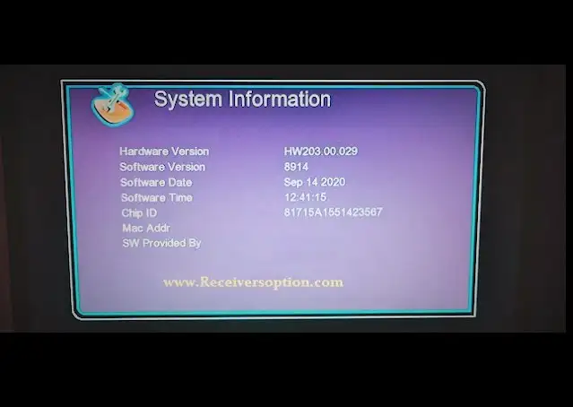 GX6605S HW203.00.029 HD RECEIVER
