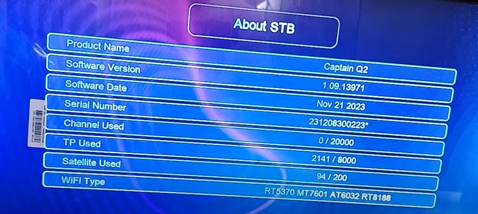 Senator Captain Q2 4k Receiver STB